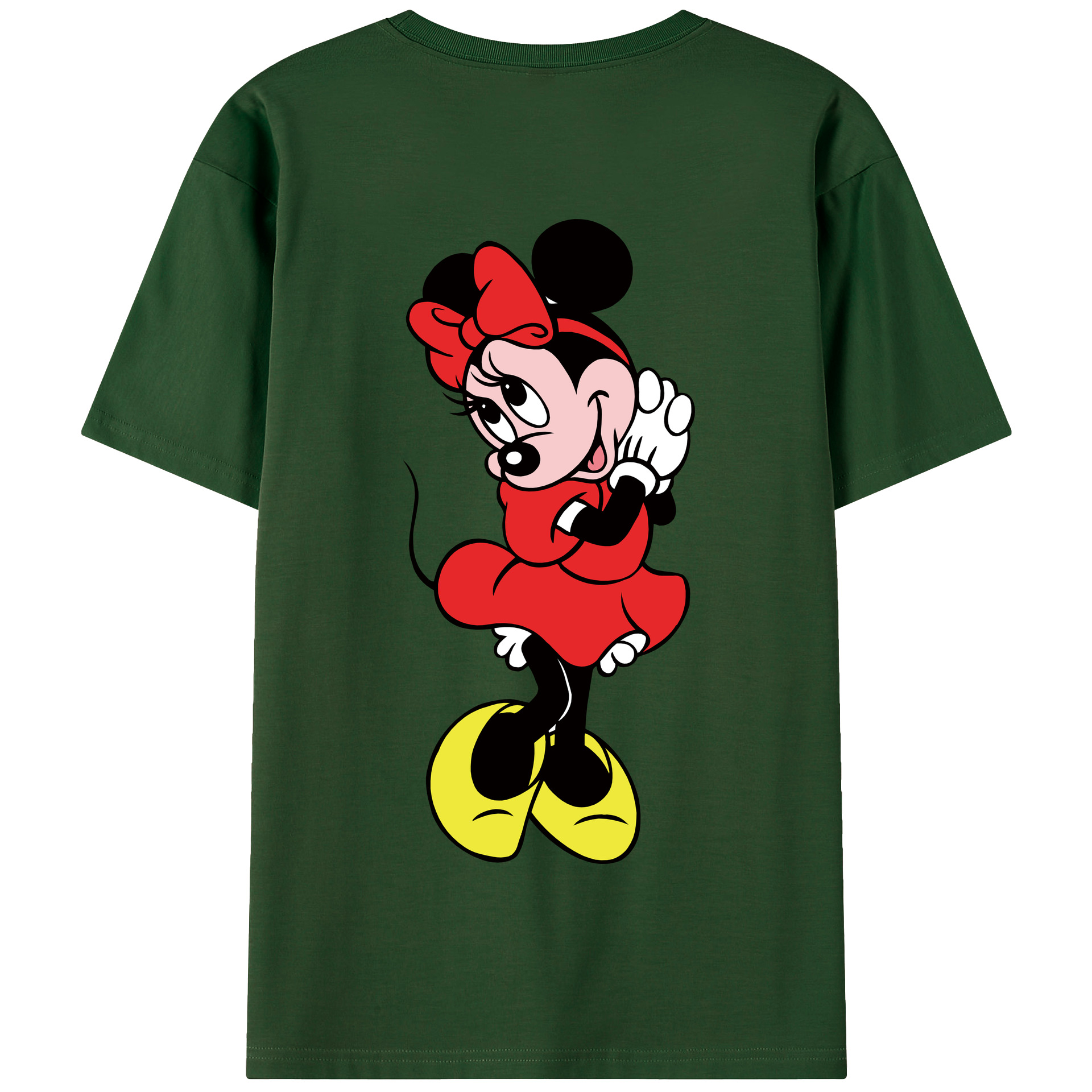 （画像用） ミッキーマウス Mickey Mouse 綿100％半袖Tシャツ（背面プリント）